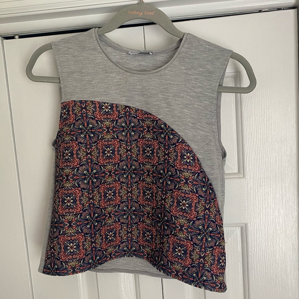 ZARA embroidered tank top